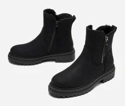 CLOU, Varmfodrade boots med dragkedja