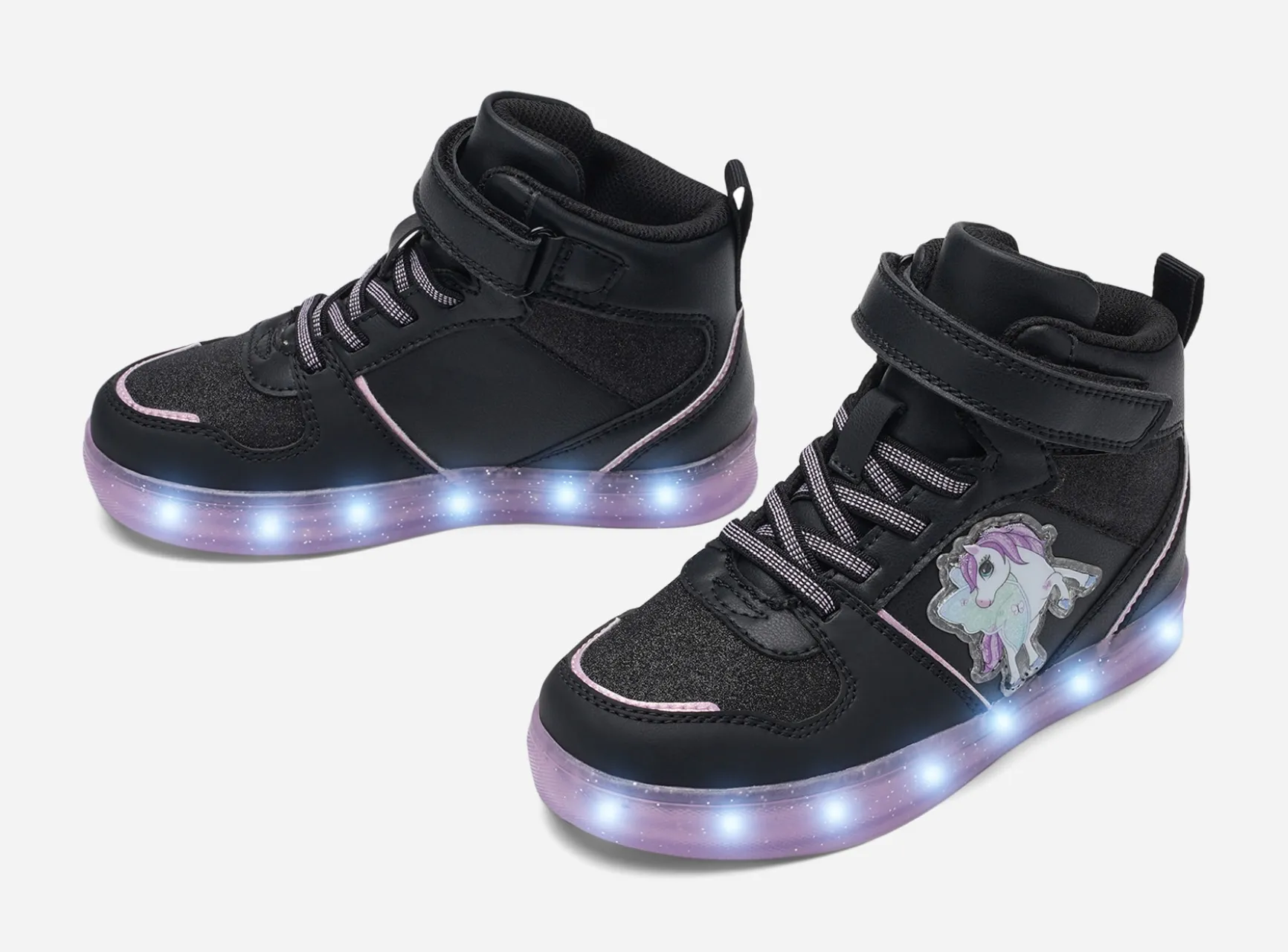 ZOEY, Höga sneakers med blinkande sula