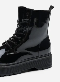 ZOEY, Varmfodrade boots med snörning
